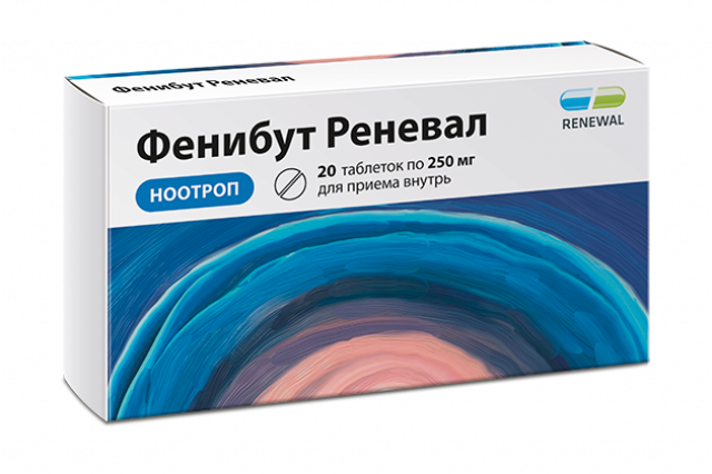 Изображение товара Фенибут Реневал таблетки 250мг №20