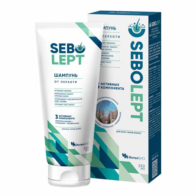 Изображение товара Себолепт шампунь от перхоти 250мл для лечения кожных заболеваний волосистой части головы