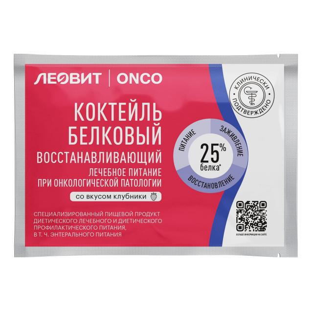 Изображение товара Леовит Онко коктейль восстанавливающий клубничный саше 20г №1