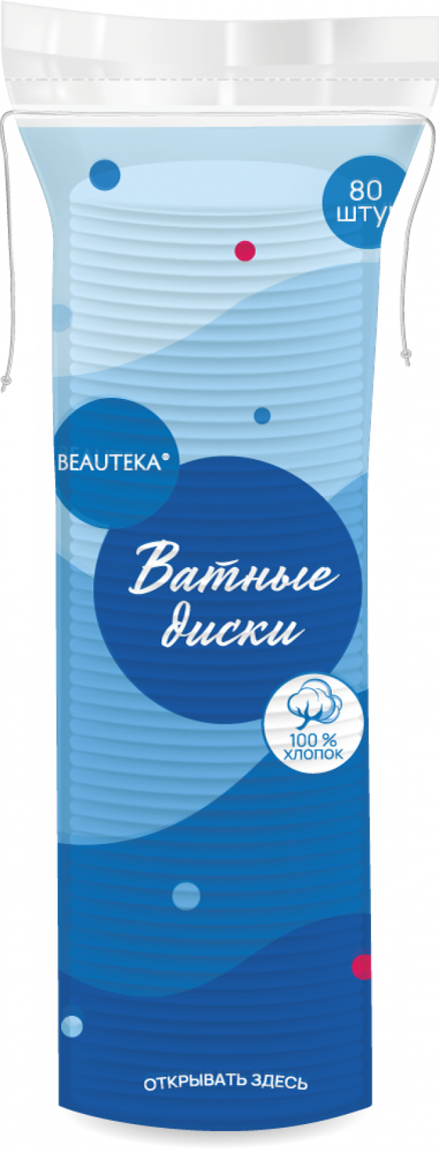 Изображение товара Бьютека ватные диски №80