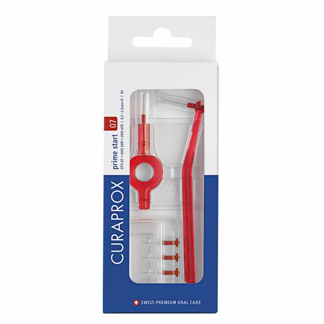 Изображение товара Набор для ухода за полостью рта Курапрокс Прайм Старт с ершиками CPS07, держателями UHS409 и UHS470