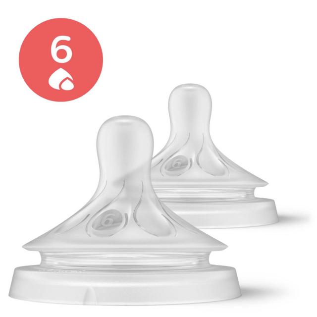 Изображение товара Соска силиконовая Philips Avent Natural Response от 6 месяцев с антиколиковым клапаном