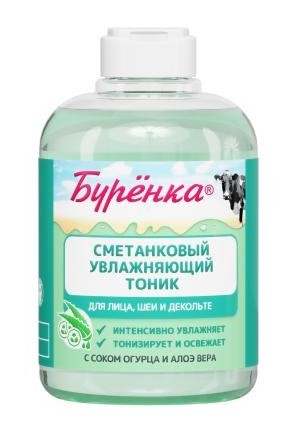 Изображение товара Лошадиная сила Буренка увлажняющий тоник с огурцом и алоэ 300 мл