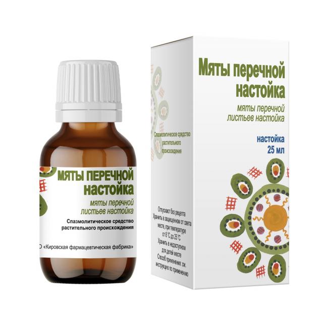 Изображение товара Мята перечная настойка 25мл Кировская ФармФабрика
