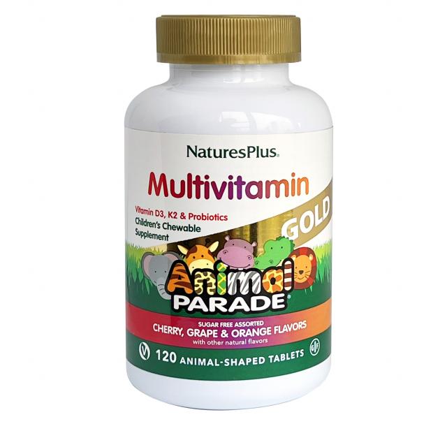 Изображение товара Детские витамины Animal PARADE GOLD Multivitamins жевательные таблетки 120 шт