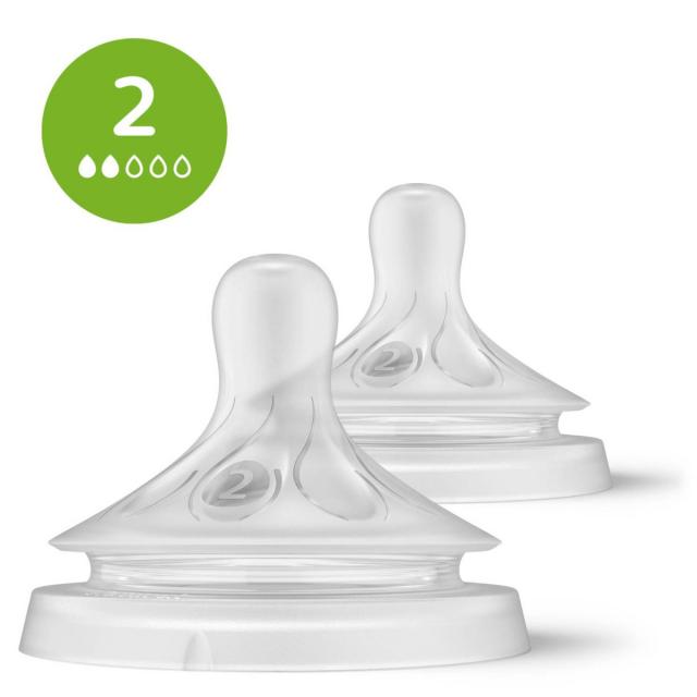 Изображение товара Соска для бутылочки Philips Avent Natural Response, медленный поток, 0 мес