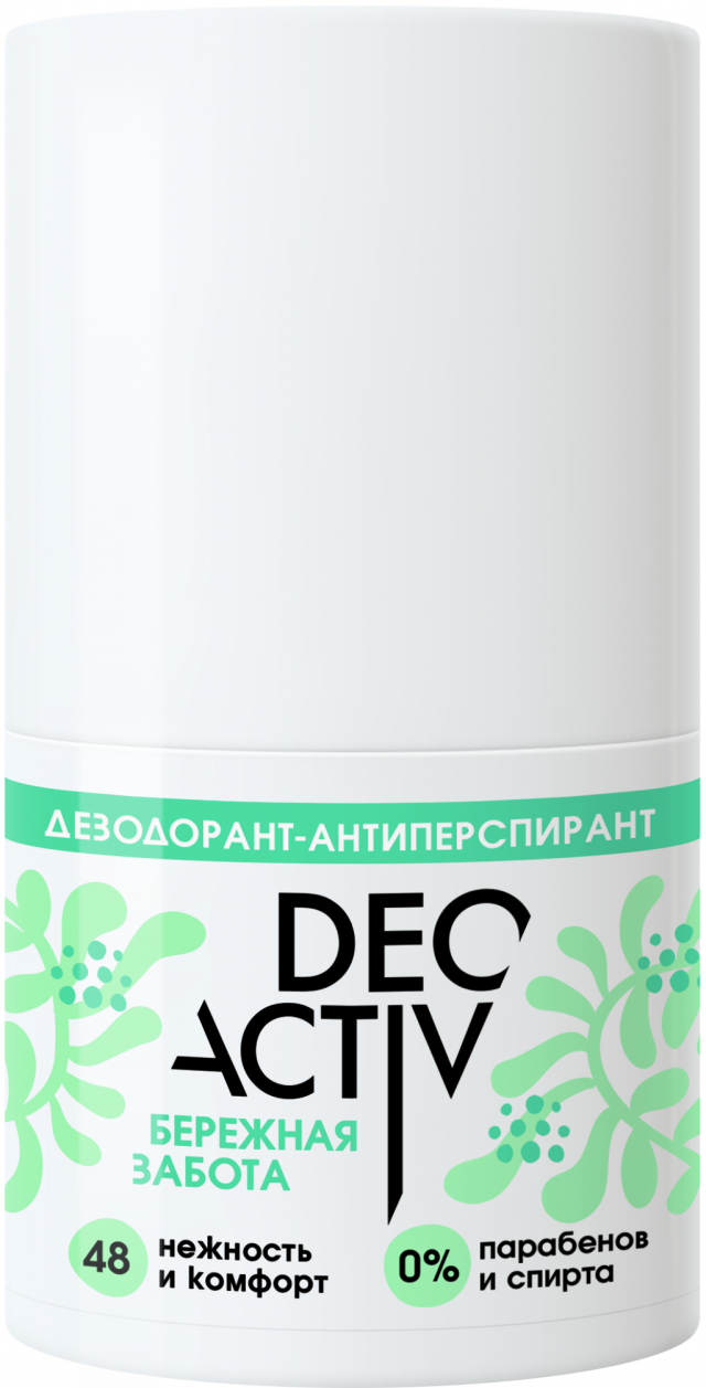Изображение товара Дезодорант-ролик Бережная забота 50мл для чувствительной кожи натуральный состав