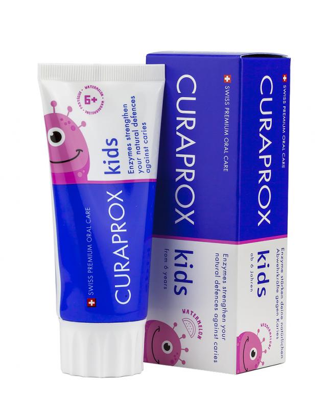 Изображение товара Детская зубная паста Курапрокс Кидс арбуз 60 мл для детей 6+