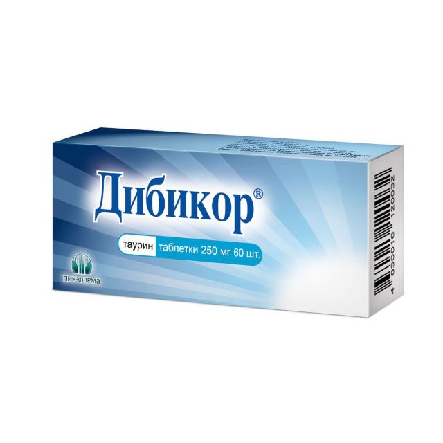 Изображение товара Дибикор таблетки 250 мг для лечения глаз и сердца, 60 шт