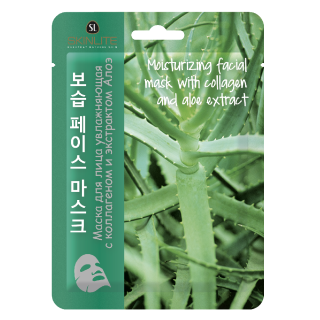 Изображение товара Скинлайт маска тканевая для лица увлажняющая Коллаген/Алоэ 23мл