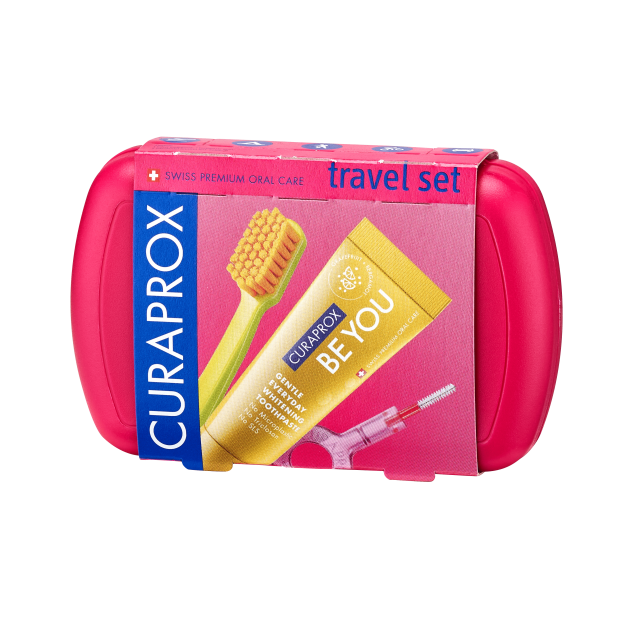 Изображение товара Дорожный набор для гигиены полости рта Kурапрокс CS5460+зубная паста Восходящая звезда 10мл+ертшие