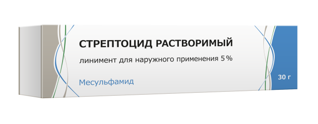 Изображение товара Стрептоцид линимент 5% 30г Тульская ФФ