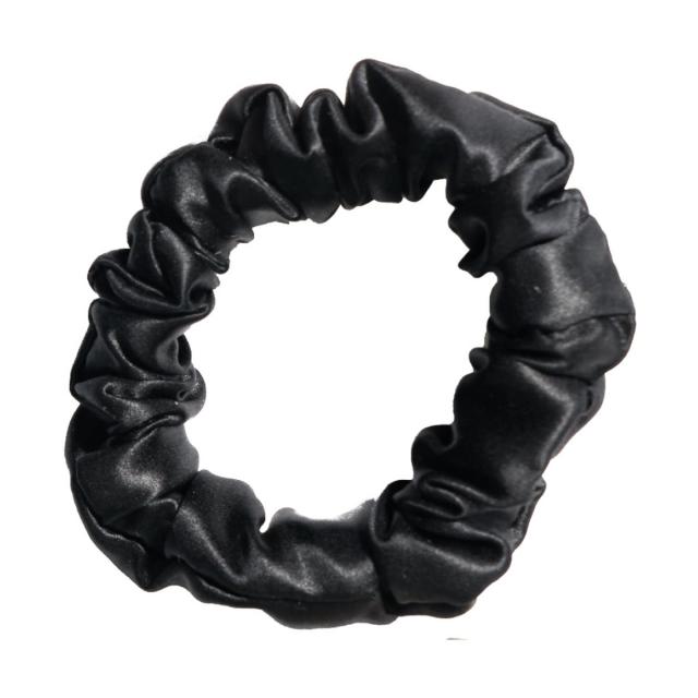 Изображение товара Резинки для волос из натурального шёлка Эрис Силк 5025 черные 20 мм