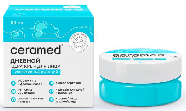 Изображение товара Церамед Беби Скин цера-крем для лица ультраувлажняющий 50мл