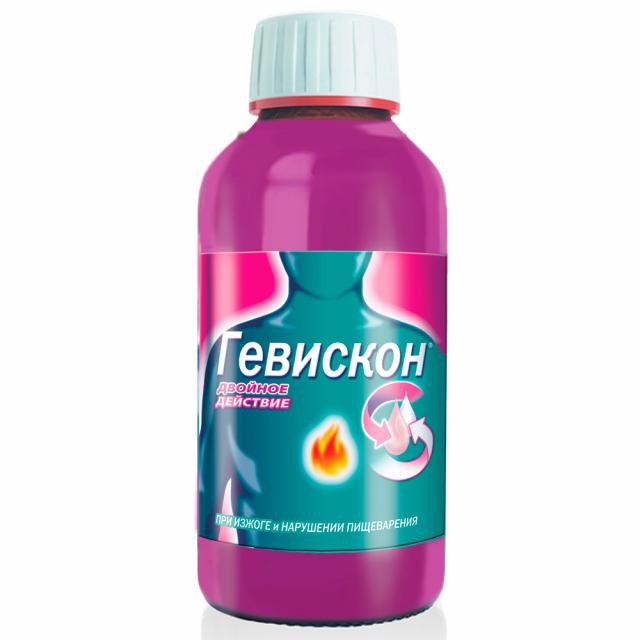 Изображение товара Гевискон Двойное действие суспензия внутрь Мята 150мл
