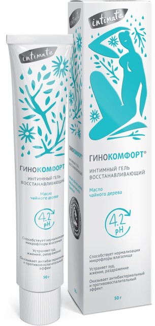 Изображение товара Гинокомфорт гель для интимной гигиены восстанавливающий PH -баланс 50г