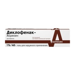 Изображение товара Диклофенак-Акрихин гель 1% 40г