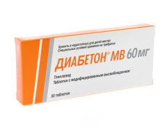 Изображение товара Диабетон MB таблетки с модифицированным высвобождением 60мг №30