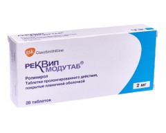 Изображение товара Реквип Модутаб таблетки пролонгированные 2мг №28