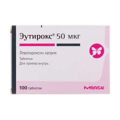 Изображение товара Эутирокс таблетки 50мкг №100
