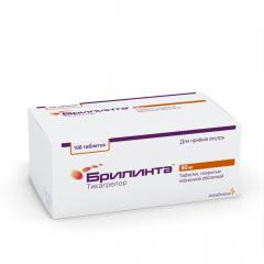 Изображение товара Брилинта таблетки покрытые оболочкой 90мг №168