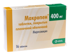 Изображение товара Макропен таблетки покрытые оболочкой 400мг №16