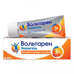 Изображение товара Вольтарен Эмульгель гель 1% 20г