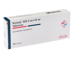 Изображение товара Конкор АМ таблетки 5мг+10мг №30
