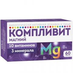 Изображение товара Компливит Магний таблетки 735мг №60