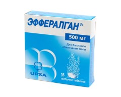 Изображение товара Эффералган таблетки шипучие 500мг №16