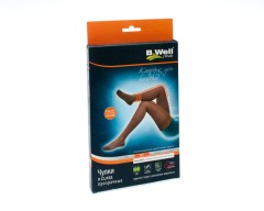 Изображение товара Би Велл Рехаб Чулки компрессионные MED 2 кл. прозрач. ажур. верх р.3 черный JW-222