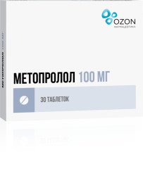 Изображение товара Метопролол Озон таблетки 100мг №30