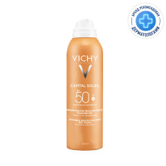 Изображение товара Виши Капитал Солей спрей-вуаль солнцезащитный увлажняющий SPF50 200мл
