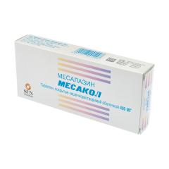 Изображение товара Месакол таблетки покрытые оболочкой 400мг №50