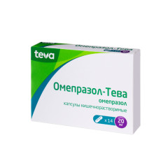 Изображение товара Омепразол Тева капсулы 20мг №14