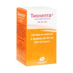 Изображение товара Тиолепта раствор для инфузий 12мг/мл фл. 50мл №1