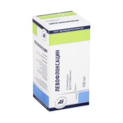 Изображение товара Левофлоксацин раствор для инфузий 5мг/мл 100мл №1