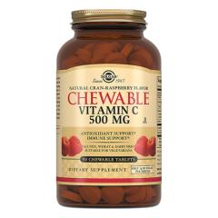 Изображение товара Солгар Витамин С вкус малины таблетки №90