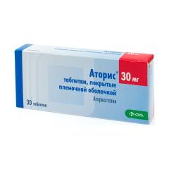Изображение товара Аторис таблетки 30мг №30
