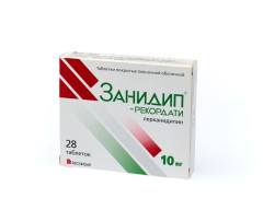Изображение товара Занидип-Рекордати таблетки покрытые оболочкой 10мг №28