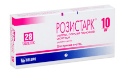 Изображение товара Розистарк таблетки покрытые оболочкой 10мг №28