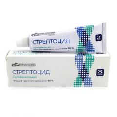 Изображение товара Стрептоцид мазь 10% 25г