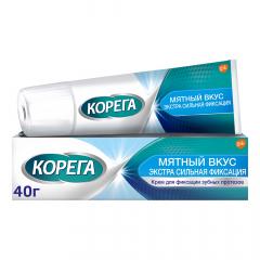 Изображение товара Корега крем для фиксации зубных протезов экстра сильная мята 40г