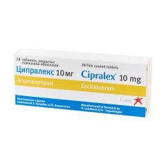 Изображение товара Ципралекс таблетки покрытые оболочкой 10мг №28