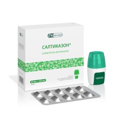 Изображение товара Салтиказон порошок для ингаляций доз. 50мкг/250мкг 60доз (с ингал.)