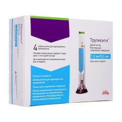 Изображение товара Трулисити раствор подкожно 1,5мг/0,5мл шприц-ручка №4