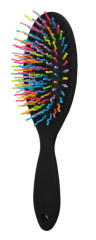 Изображение товара Расческа-щетка цветные зубчики овал. арт.45987-4433