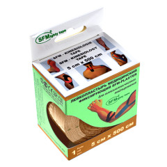 Изображение товара СФМ-Пластырь лента (кинезио-тейп) кинезиологич. 5х500см бежевая