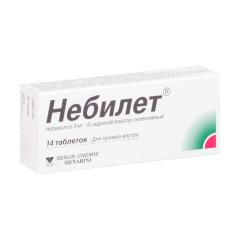 Изображение товара Небилет таблетки 5мг №14