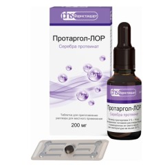 Изображение товара Протаргол-Лор таблетки для приготовления раствора 200мг №1
